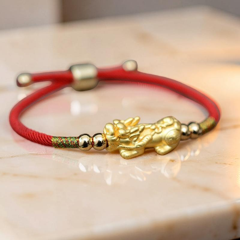 ATELIER-TIBET – Bracelet Pi Xiu - Mythique, Fil Rouge