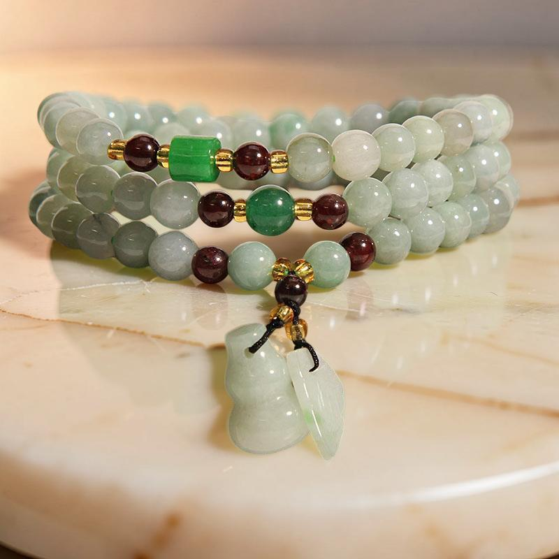 ATELIER-TIBET – Mâlâ Jade et Grenat – Passion
