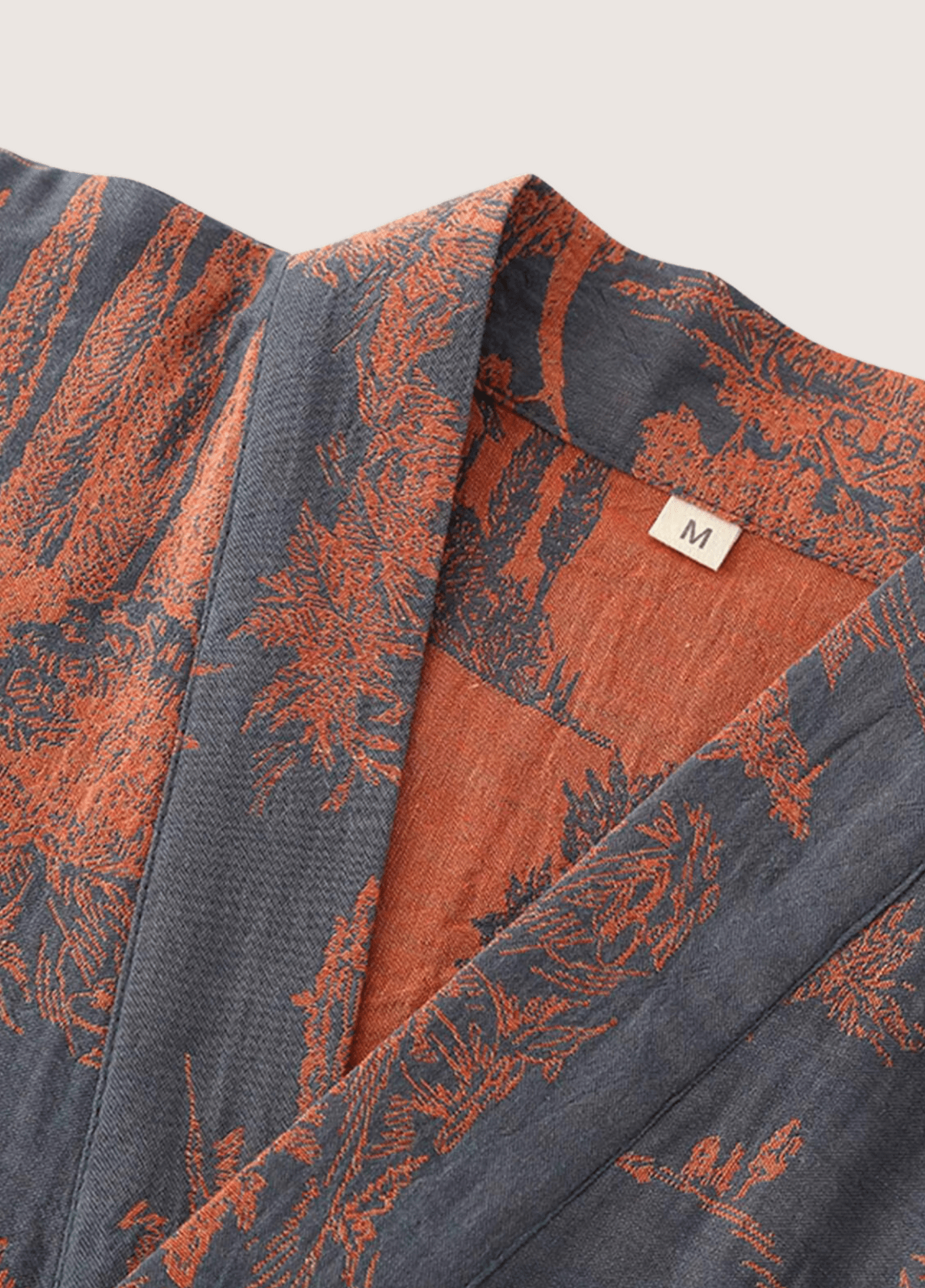 Peignoir kimono femme coton bleu – Kaido