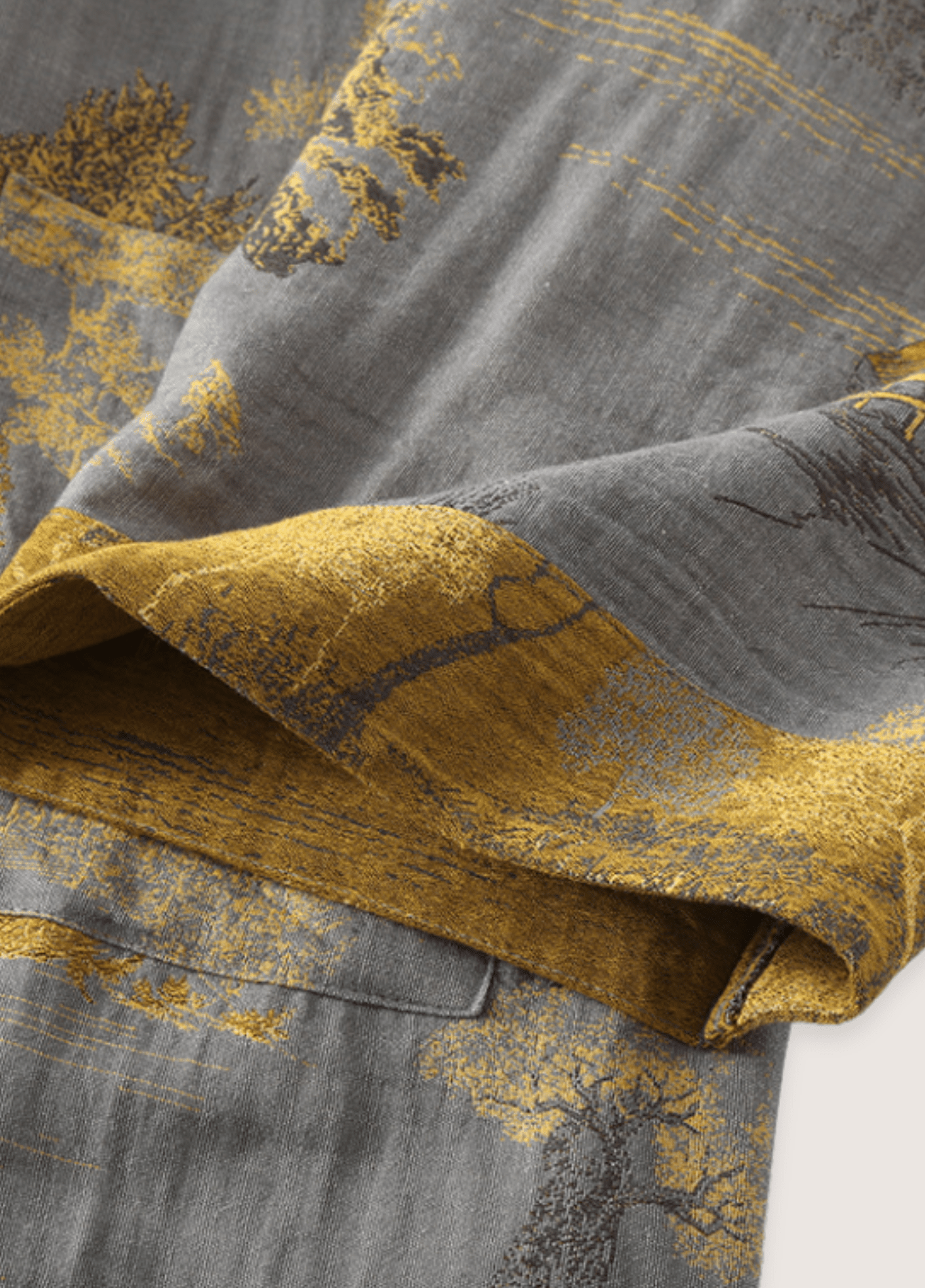 Peignoir kimono homme coton gris – Momiji