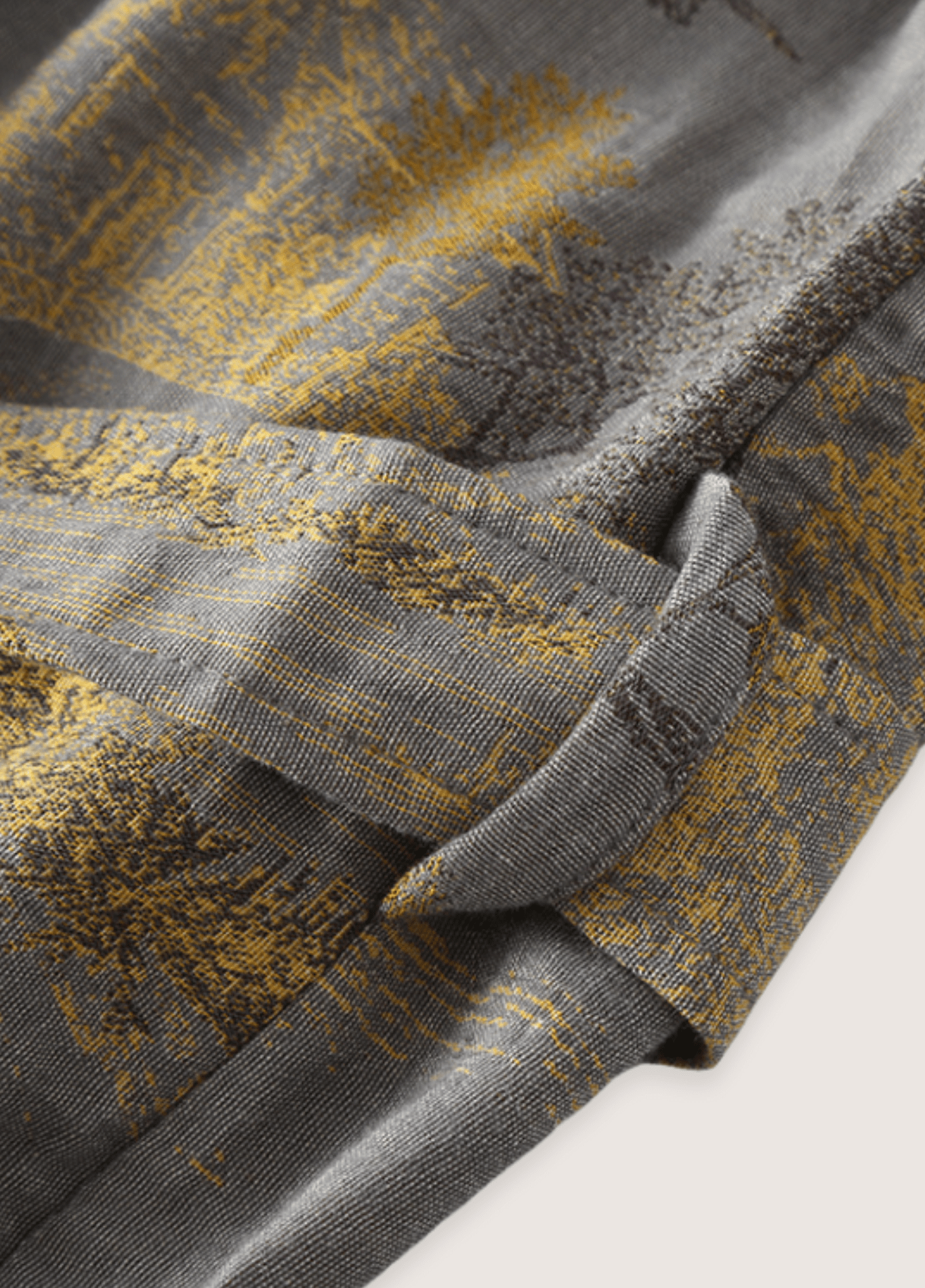 Peignoir kimono homme coton gris – Momiji