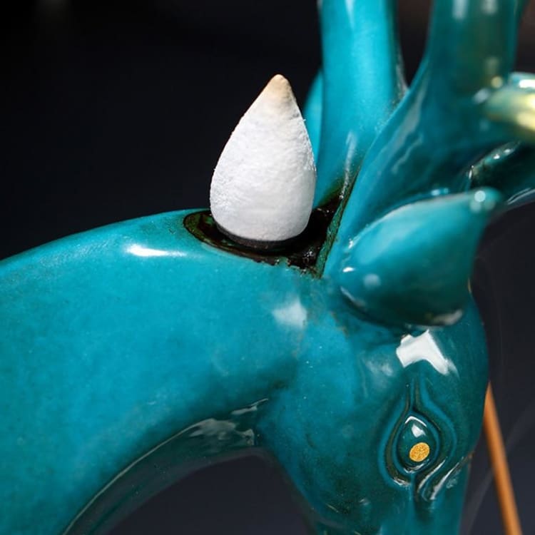 ATELIER-TIBET Porte-Encens “La Cascade du Bonheur” – Support Décoratif avec Effet Cascade pour Encens Cônes & Bâtons