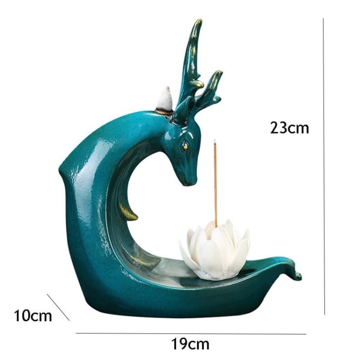 ATELIER-TIBET Porte-Encens “La Cascade du Bonheur” – Support Décoratif avec Effet Cascade pour Encens Cônes & Bâtons