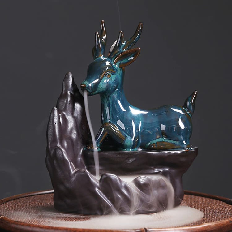 ATELIER-TIBET Porte-Encens “Roi de la Forêt” – Support Décoratif en Résine pour Encens Bâtons & Cônes