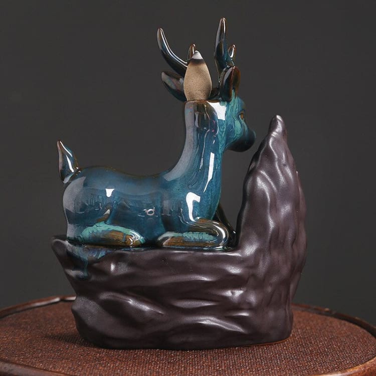 ATELIER-TIBET Porte-Encens “Roi de la Forêt” – Support Décoratif en Résine pour Encens Bâtons & Cônes