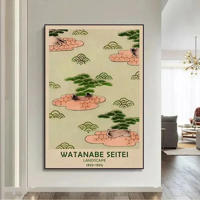 ATELIER-TIBET – Affiche Japonaise Inspirée des Grands Maîtres de l’Estampe
