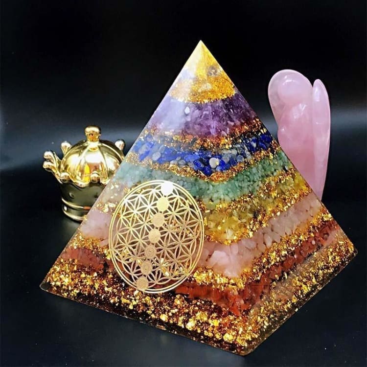 ATELIER-TIBET Pyramide Orgonite '7Chakras'