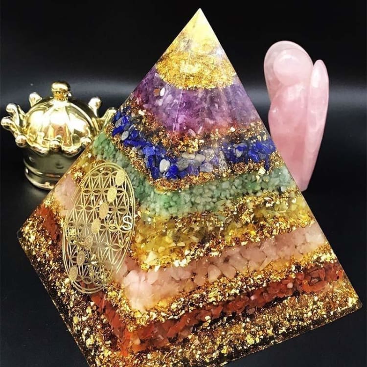 ATELIER-TIBET Pyramide Orgonite '7Chakras'