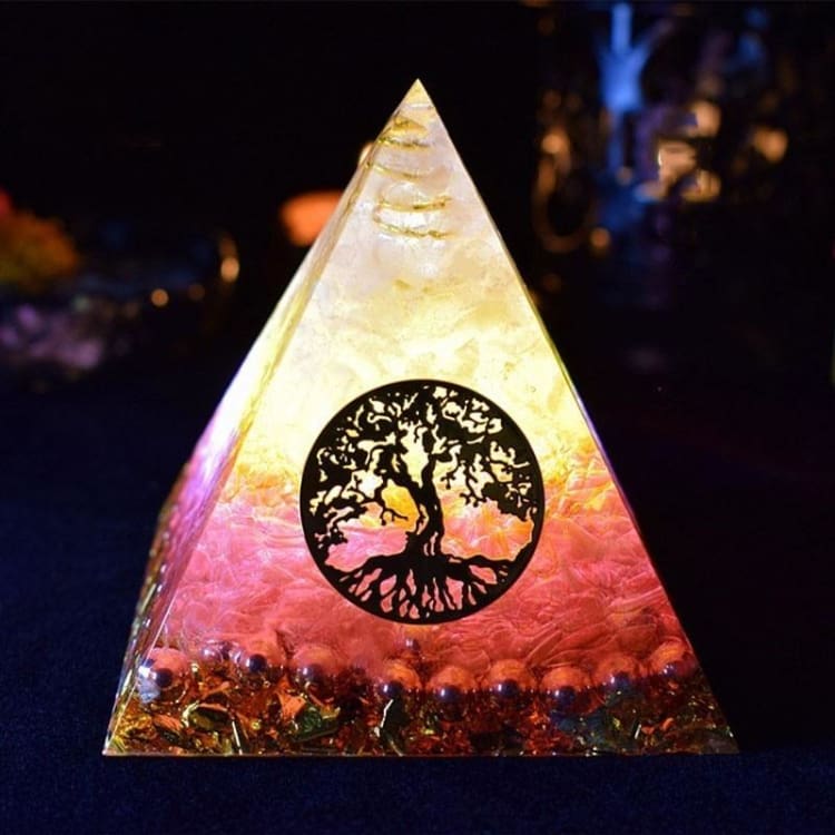 ATELIER-TIBET Pyramide Orgonite 'Amour et Joie du coeur'