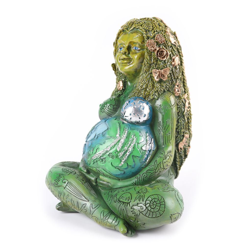 ATELIER-TIBET Statue de la Terre Mère en résine (14,5 cm) | Décoration de jardin spirituelle