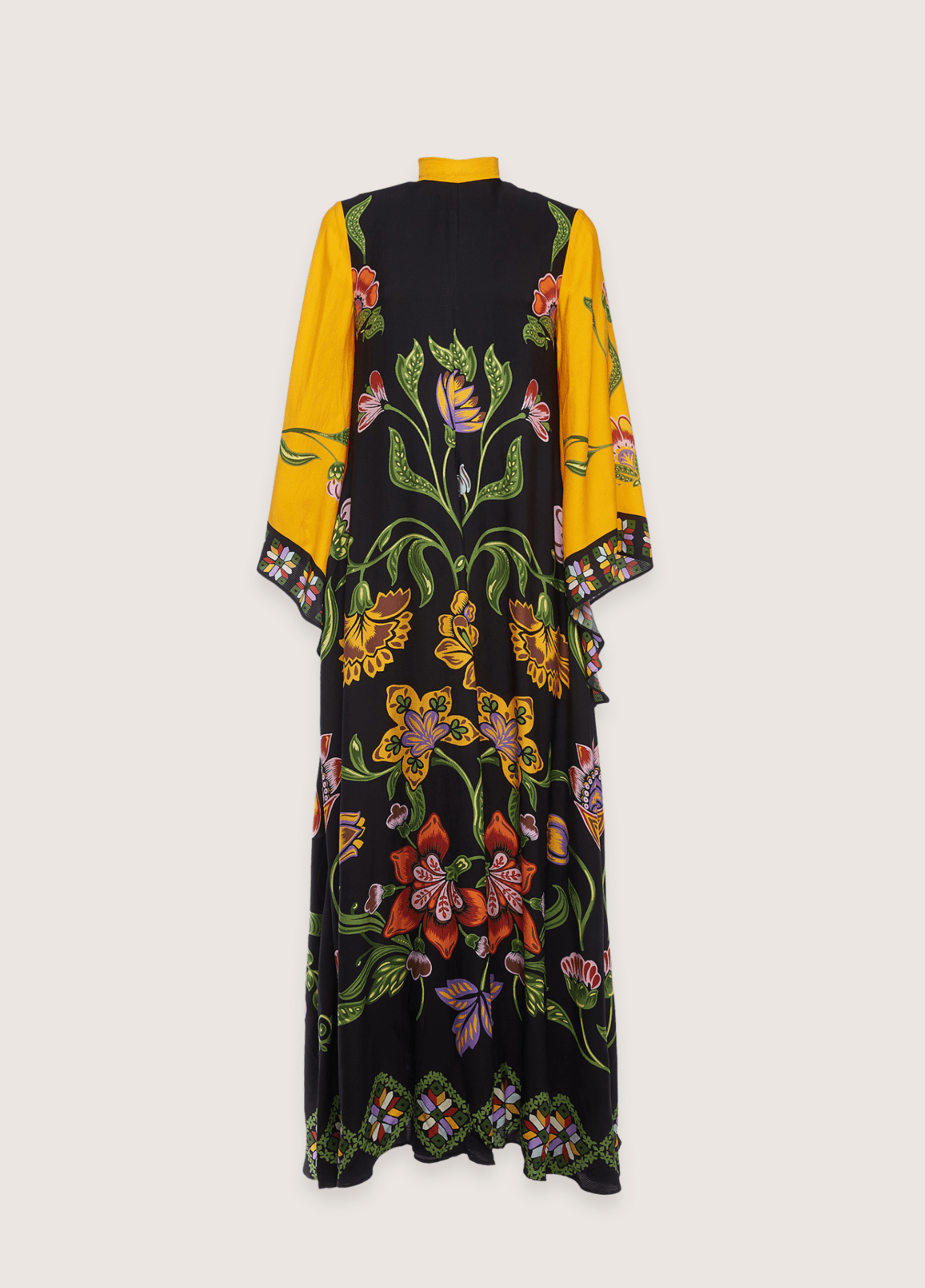 Robe kimono femme noir – Floraison