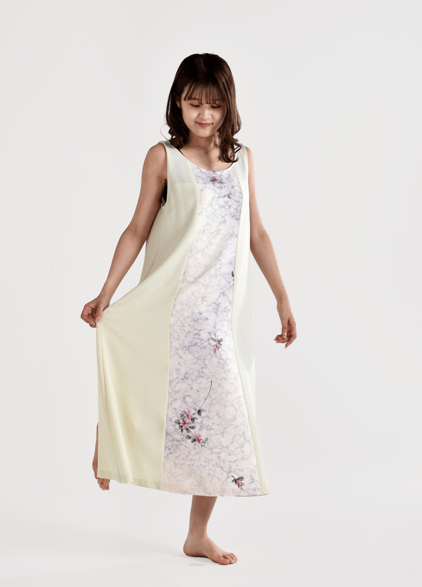 Robe kimono femme soie motif cerisier – Dairiseki