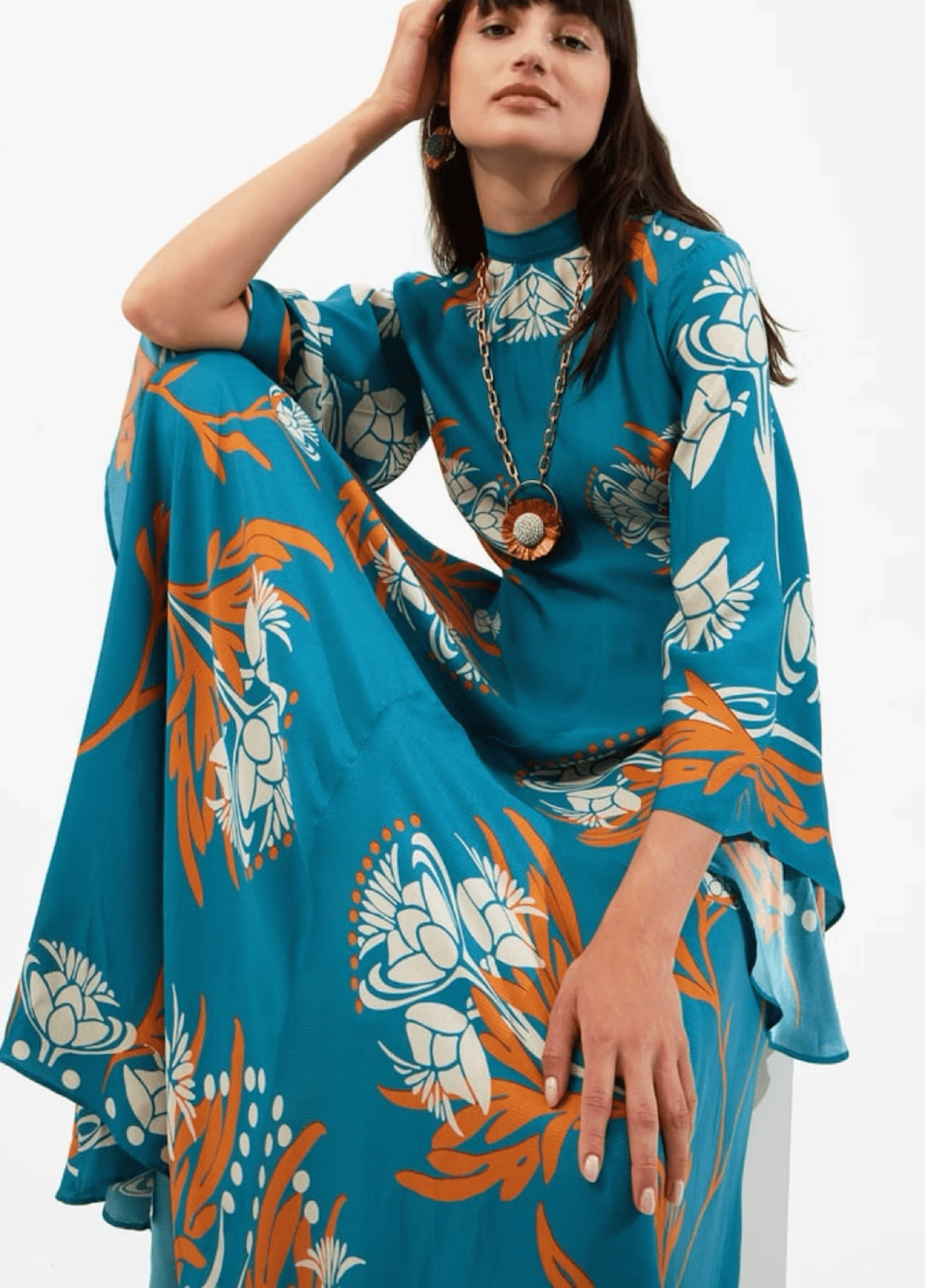 Robe kimono femme turquoise – Turquoise Sauvage