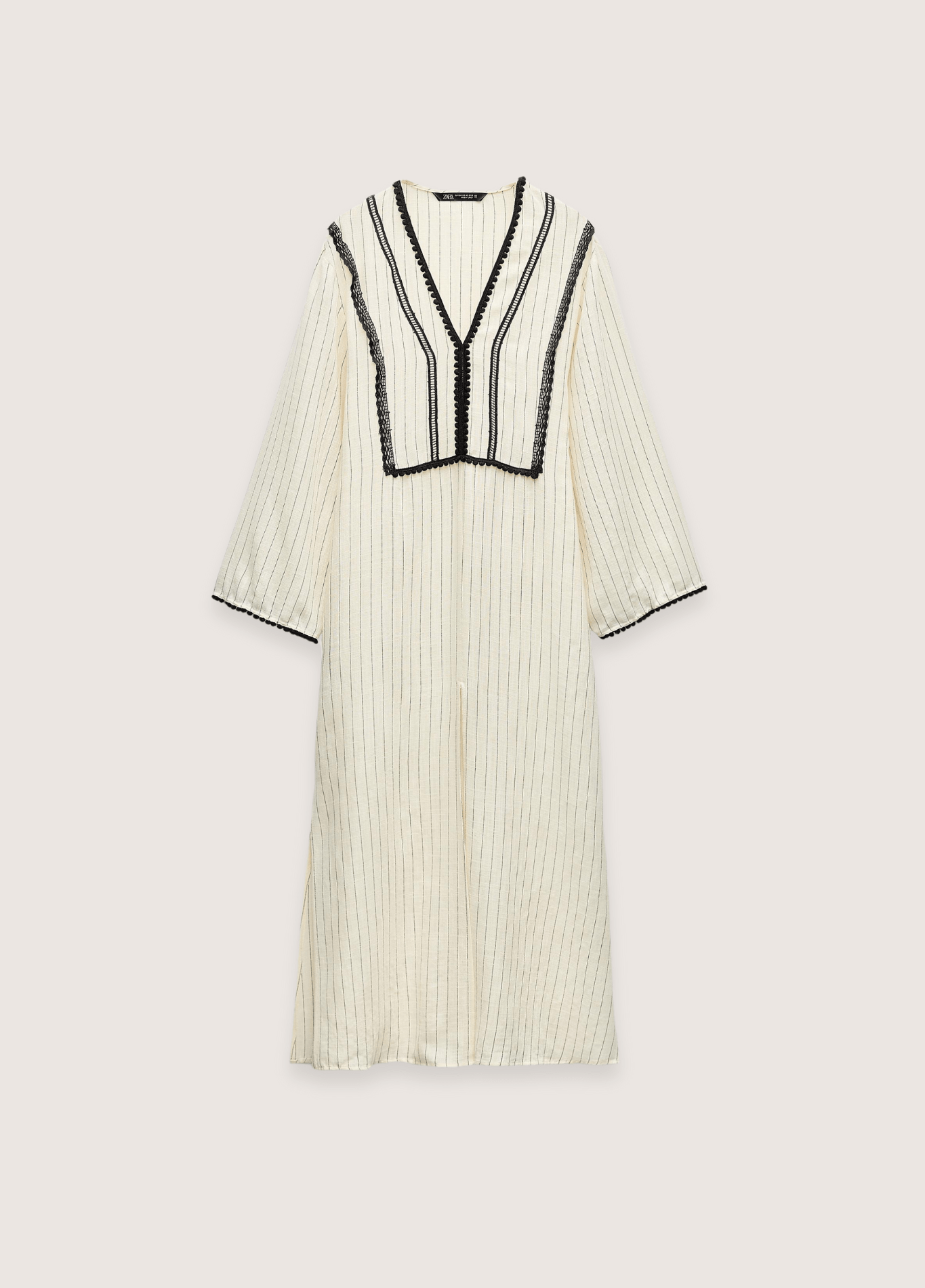 Robe kimono femme motif rayure blanc – Yuki