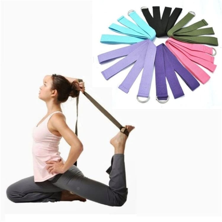 ATELIER-TIBET – Sangle de Yoga en Coton Naturel Bio 180 × 3,5 cm