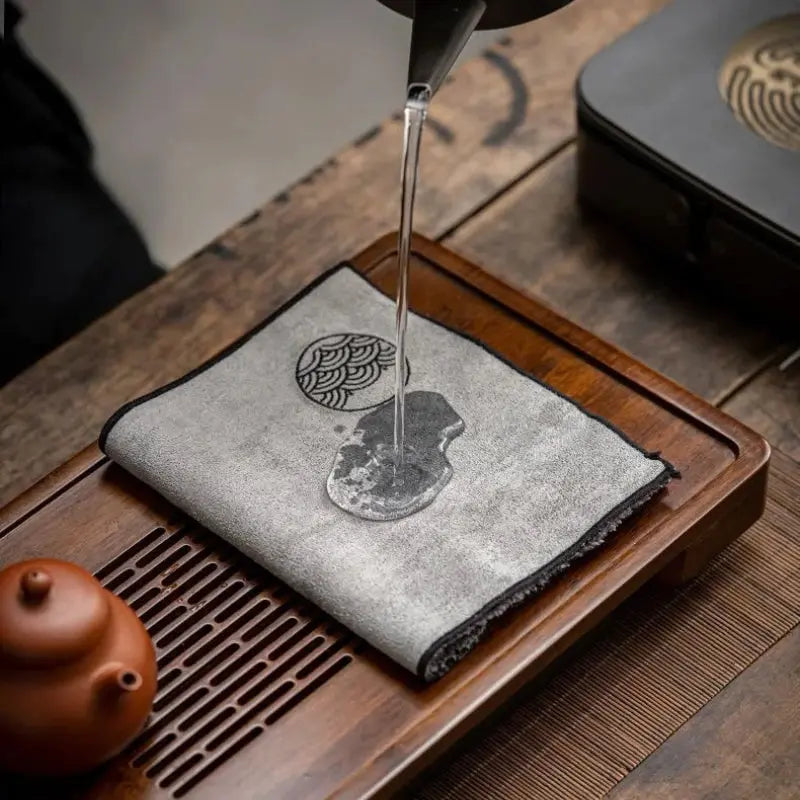 Serviette de Cérémonie du Thé – Coton Lin Zen