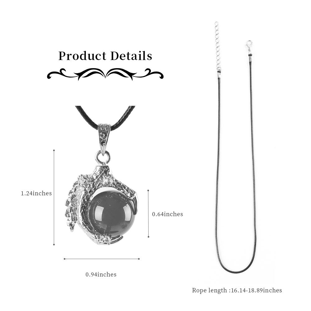 ATELIER-TIBET – Pendentif Dragon « Griffe Protectrice » en Calcédoine Rouge – 20 mm