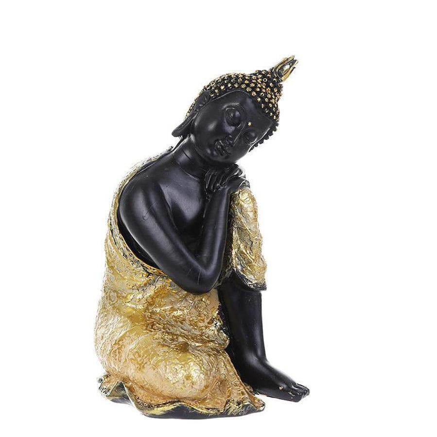 ATELIER-TIBET tatue Amitabha Buddha – Sculpture Bouddhiste en Métal / Résine pour Intérieur & Méditation
