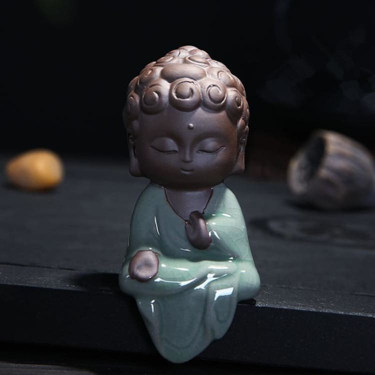ATELIER-TIBET – Statuette Bouddha en Céramique – Harmonie & Sérénité