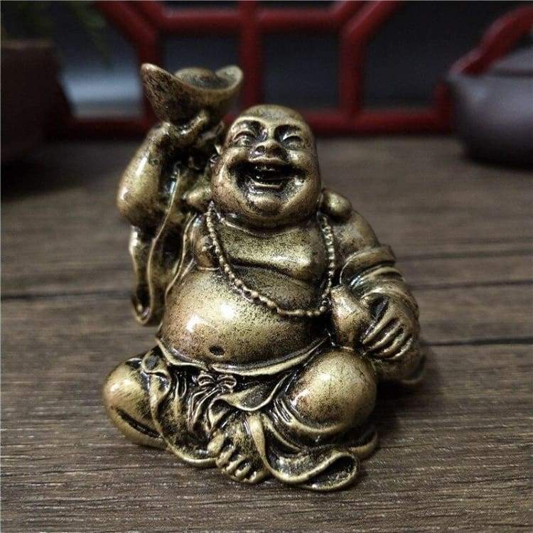 ATELIER-TIBET Statue “Bouddha Rieur” – Joie & Sérénité pour votre intérieur