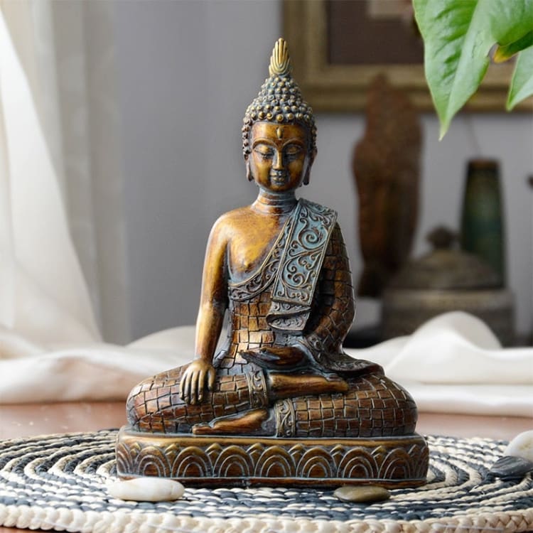 ATELIER-TIBET – Statue Bouddha Thailandais Abhaya Mudra – Paix & Protection
