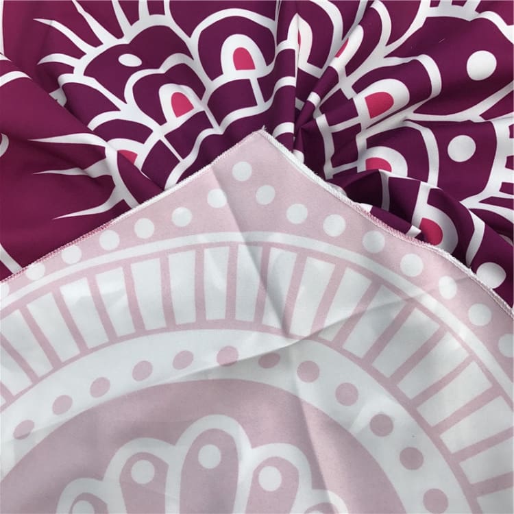 ATELIER-TIBET – Tapis de méditation et yoga imprimé 3D – Polyester – 150 cm