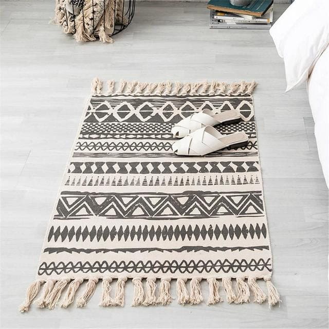 ATELIER-TIBET – Tapis Zen Turc fait main en coton Kilim (60×90 cm) – Décoration & Méditation