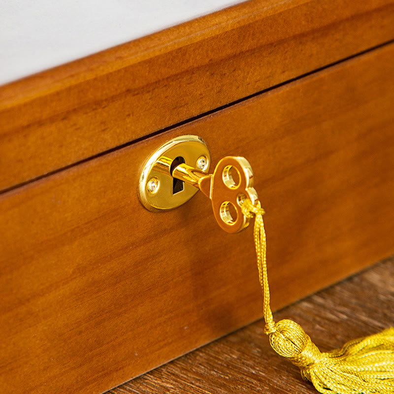 ATELIER-TIBET – Boîte à Bijoux Flanelle avec Serrure