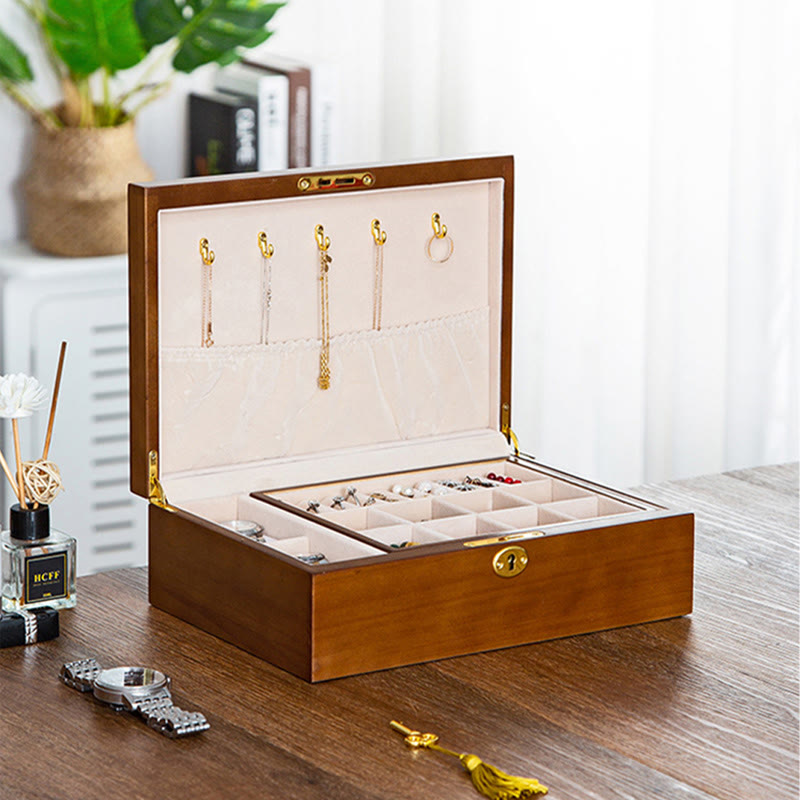 ATELIER-TIBET – Boîte à Bijoux Flanelle avec Serrure