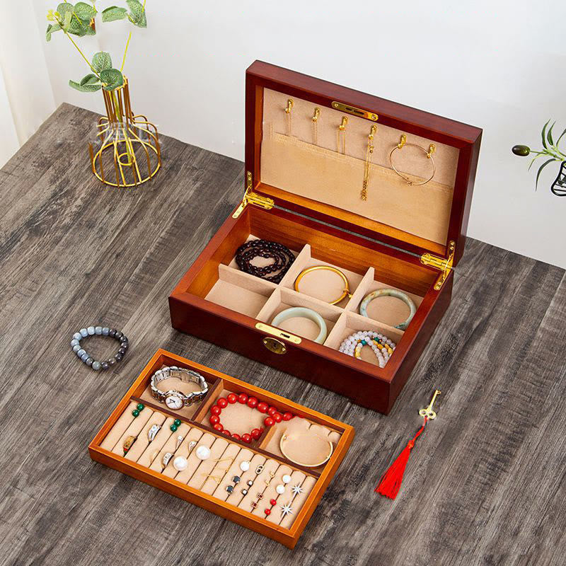 ATELIER-TIBET – Boîte à Bijoux Flanelle avec Serrure