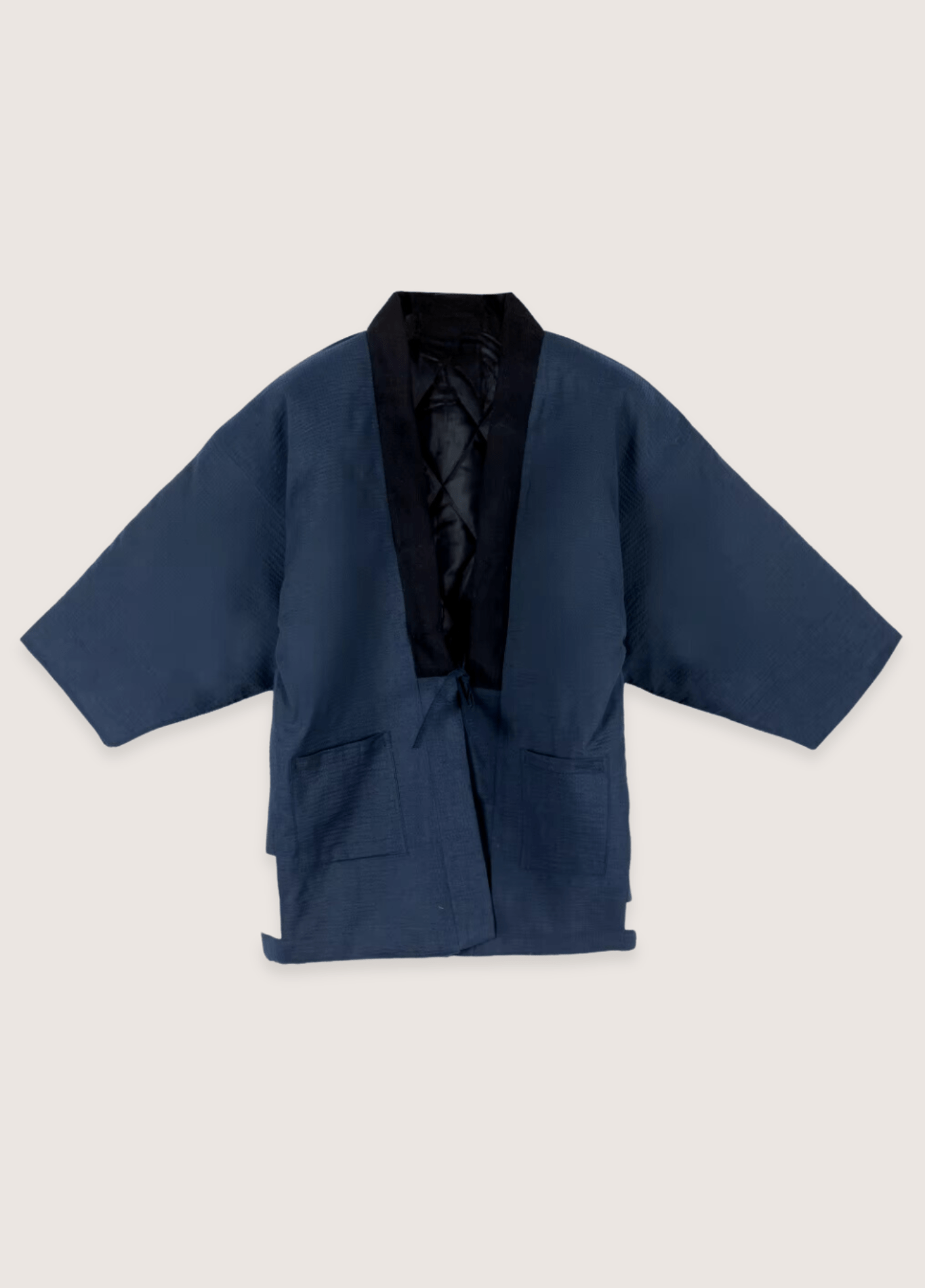 Veste kimono homme coton motif carpe koï bleu – Carpe Koï Nipponne