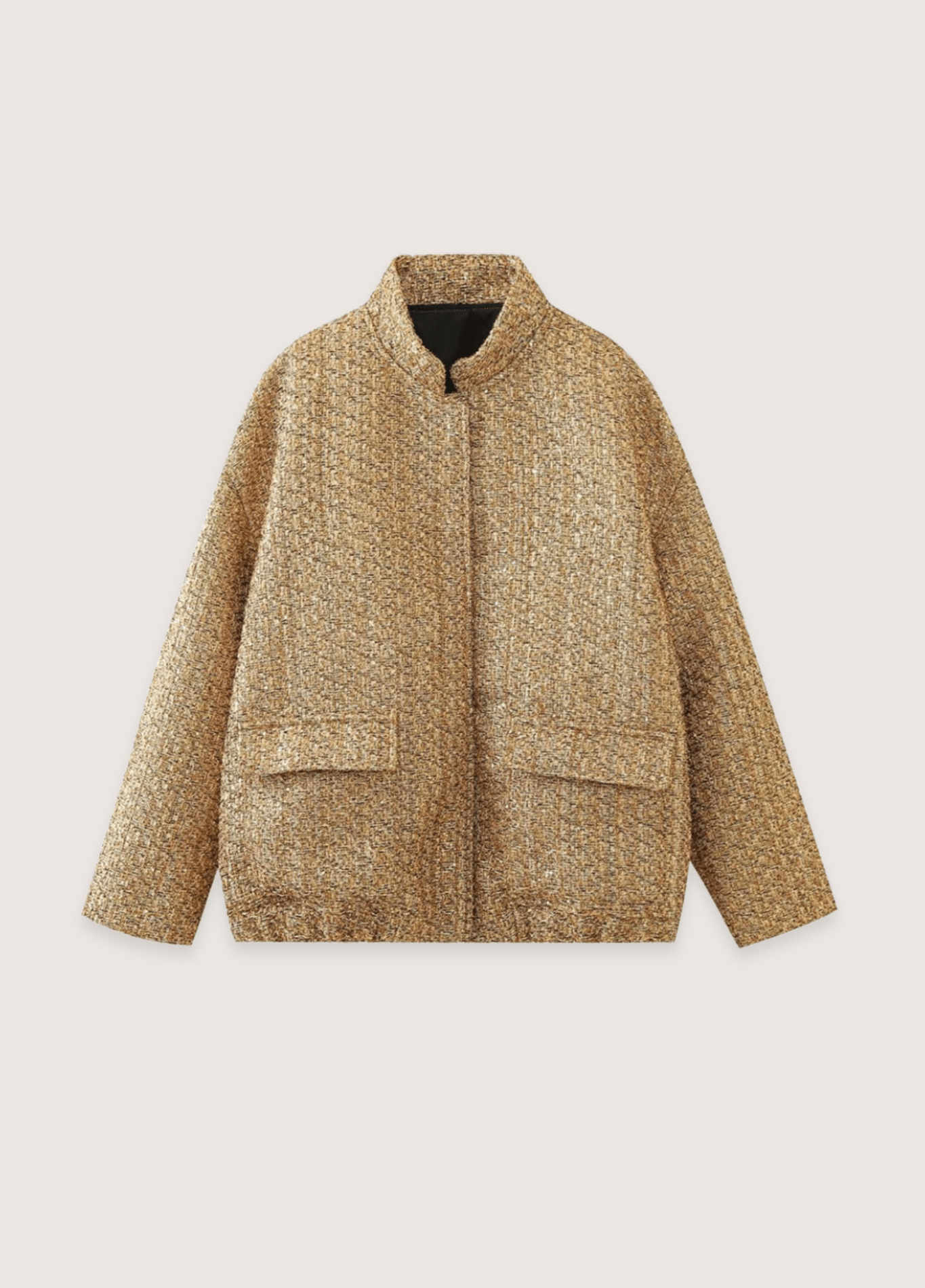 Veste kimono femme satiné floral or – Hoshi