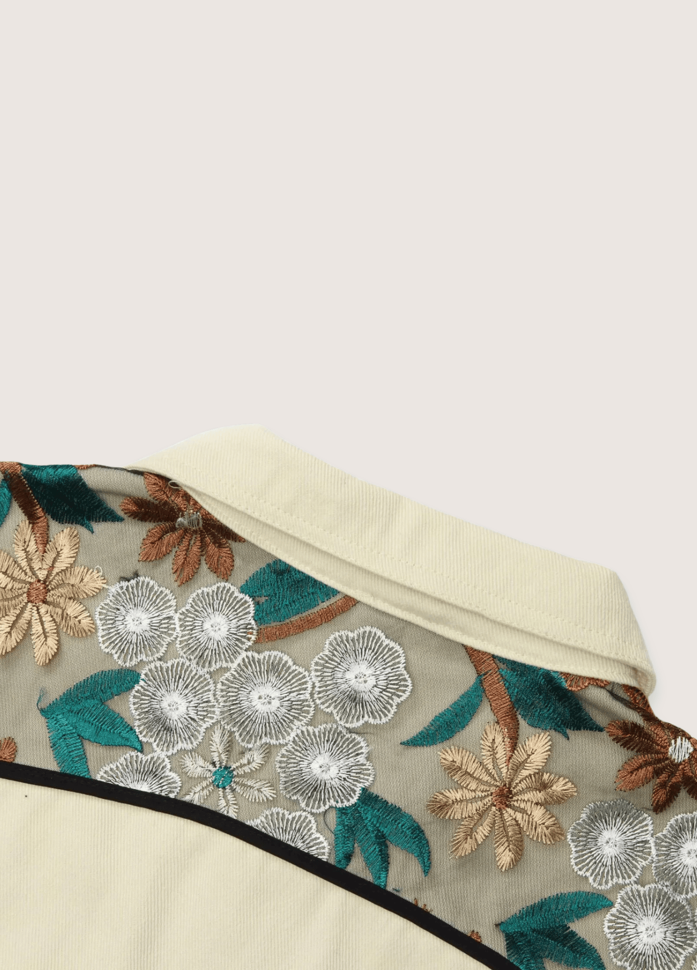 Veste kimono femme motif chrysanthème beige – Kiku Street
