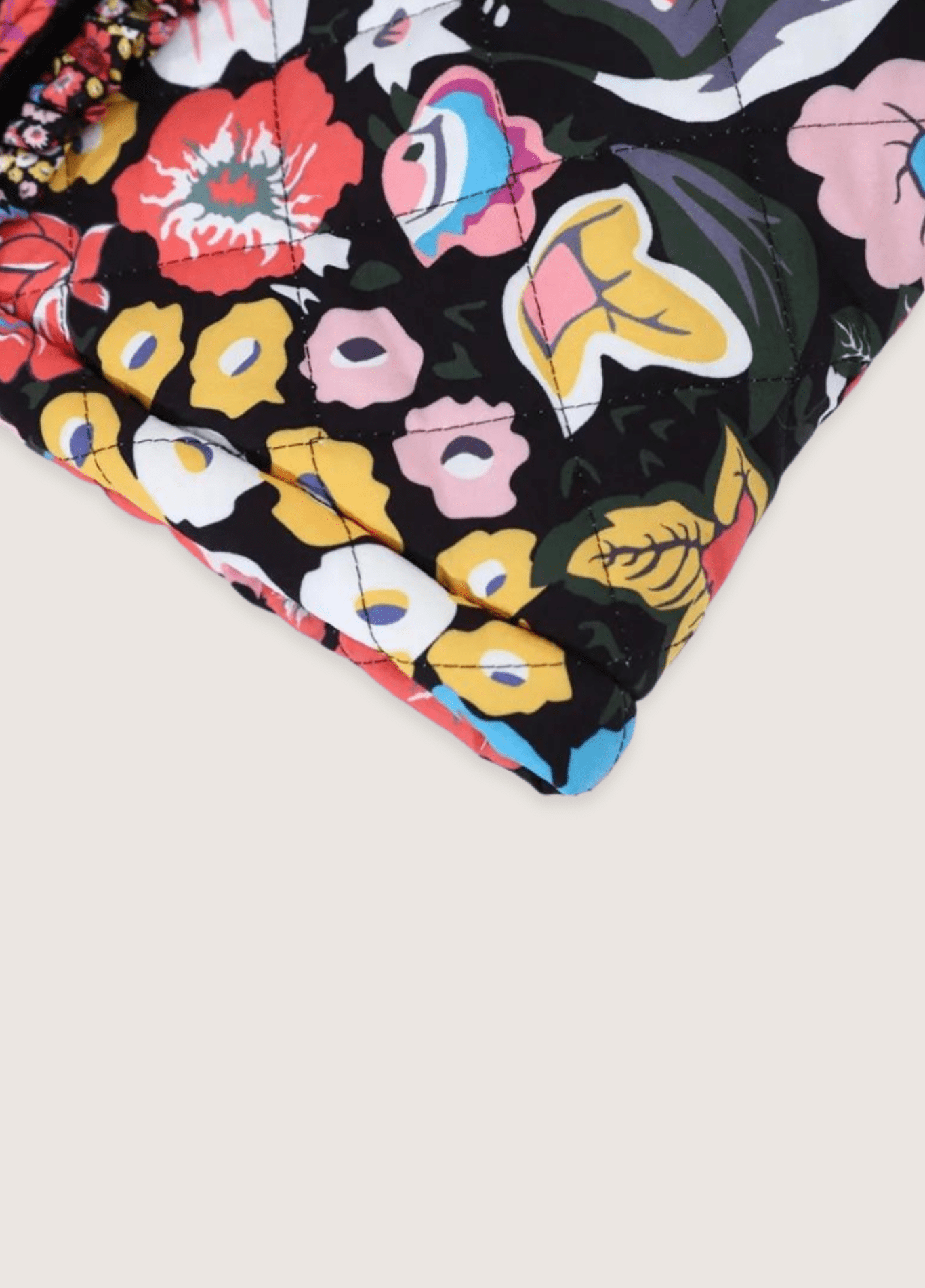 Veste kimono femme floral noir – Éclat Floral