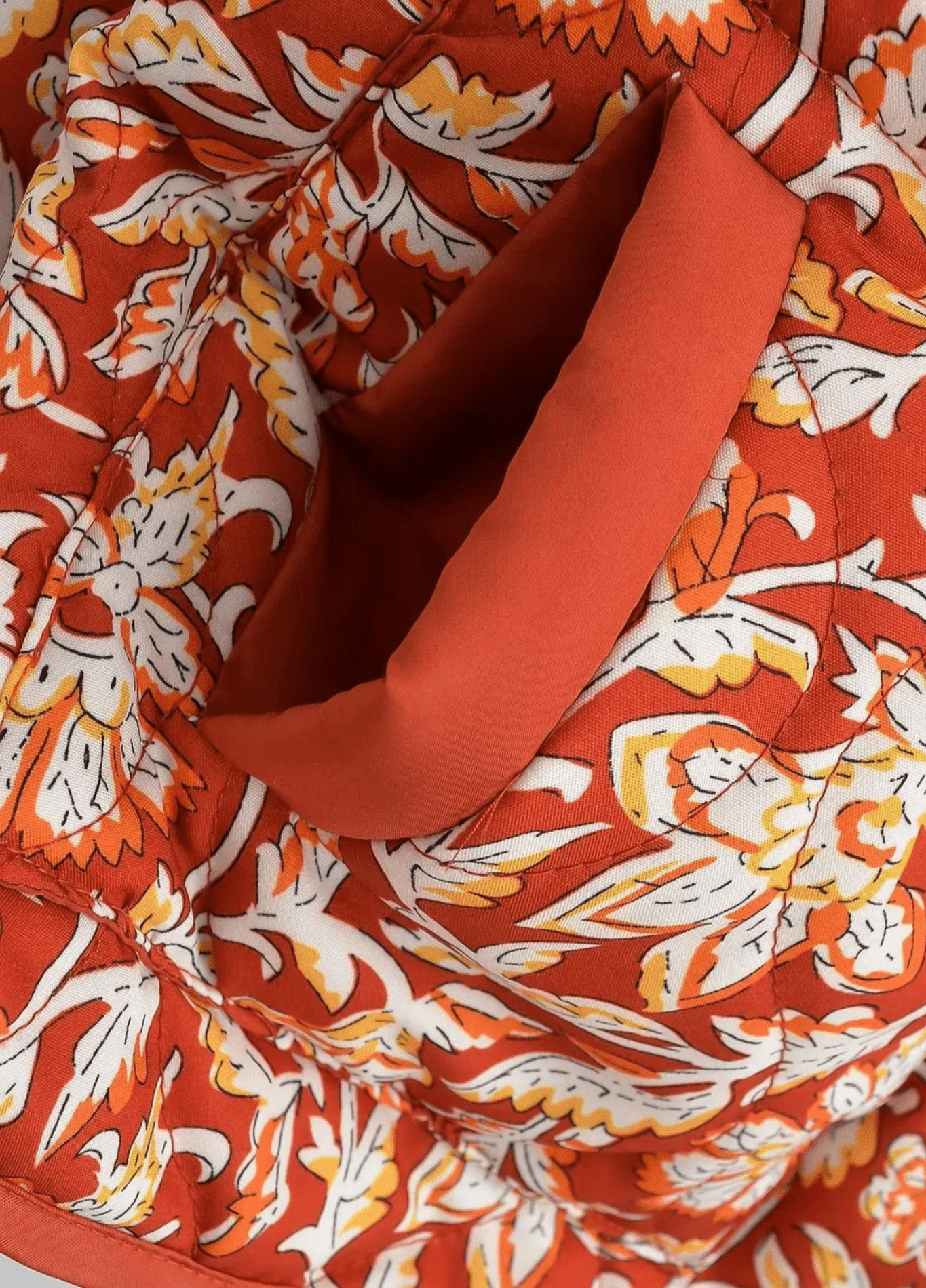 Veste kimono femme floral terracotta – Floral Terracotta