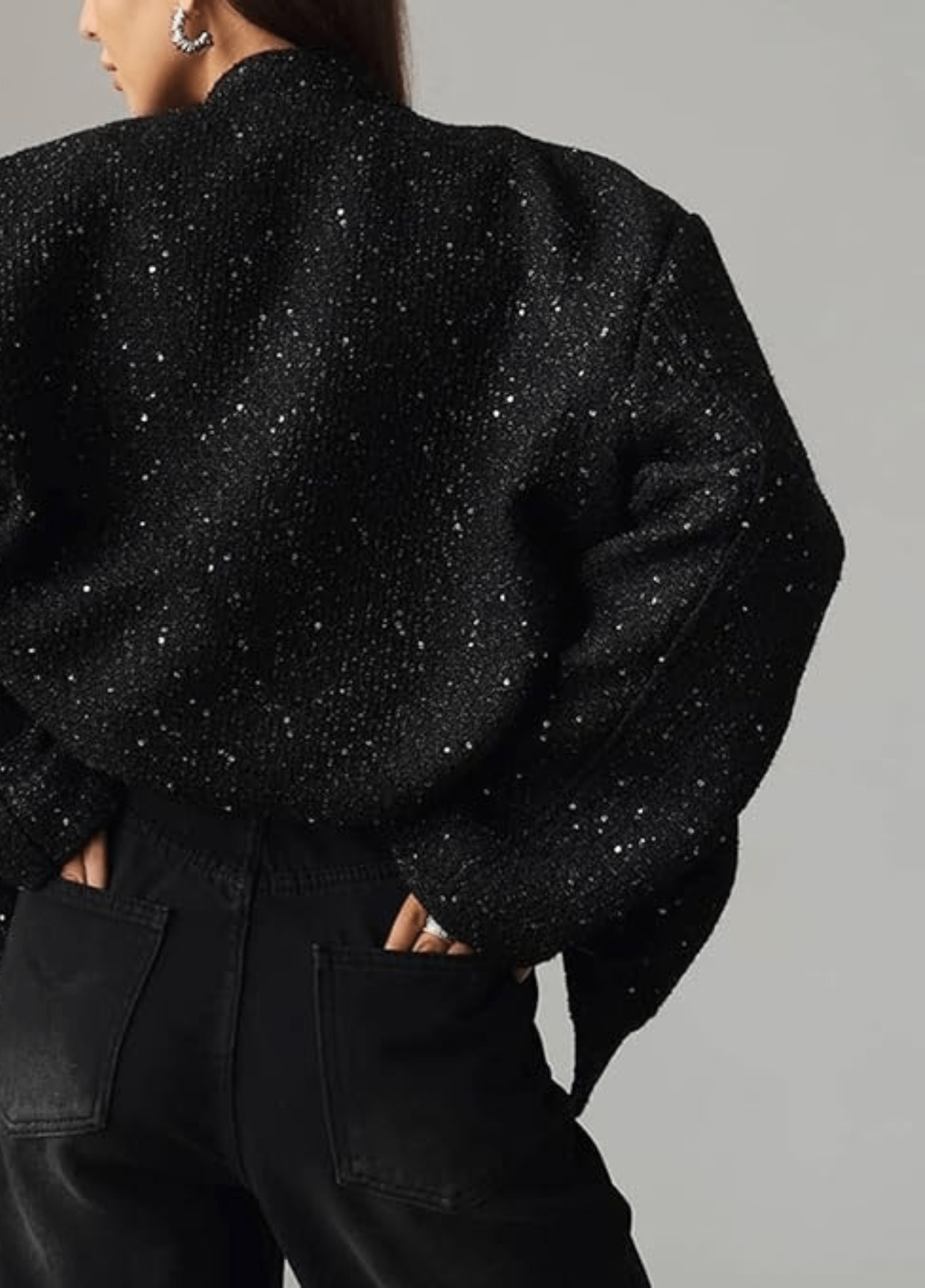 Veste kimono femme satiné floral noir – Hoshi