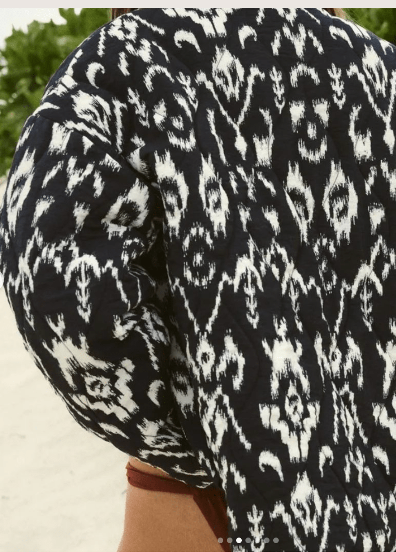 Veste kimono femme géométrique noir – Ikat