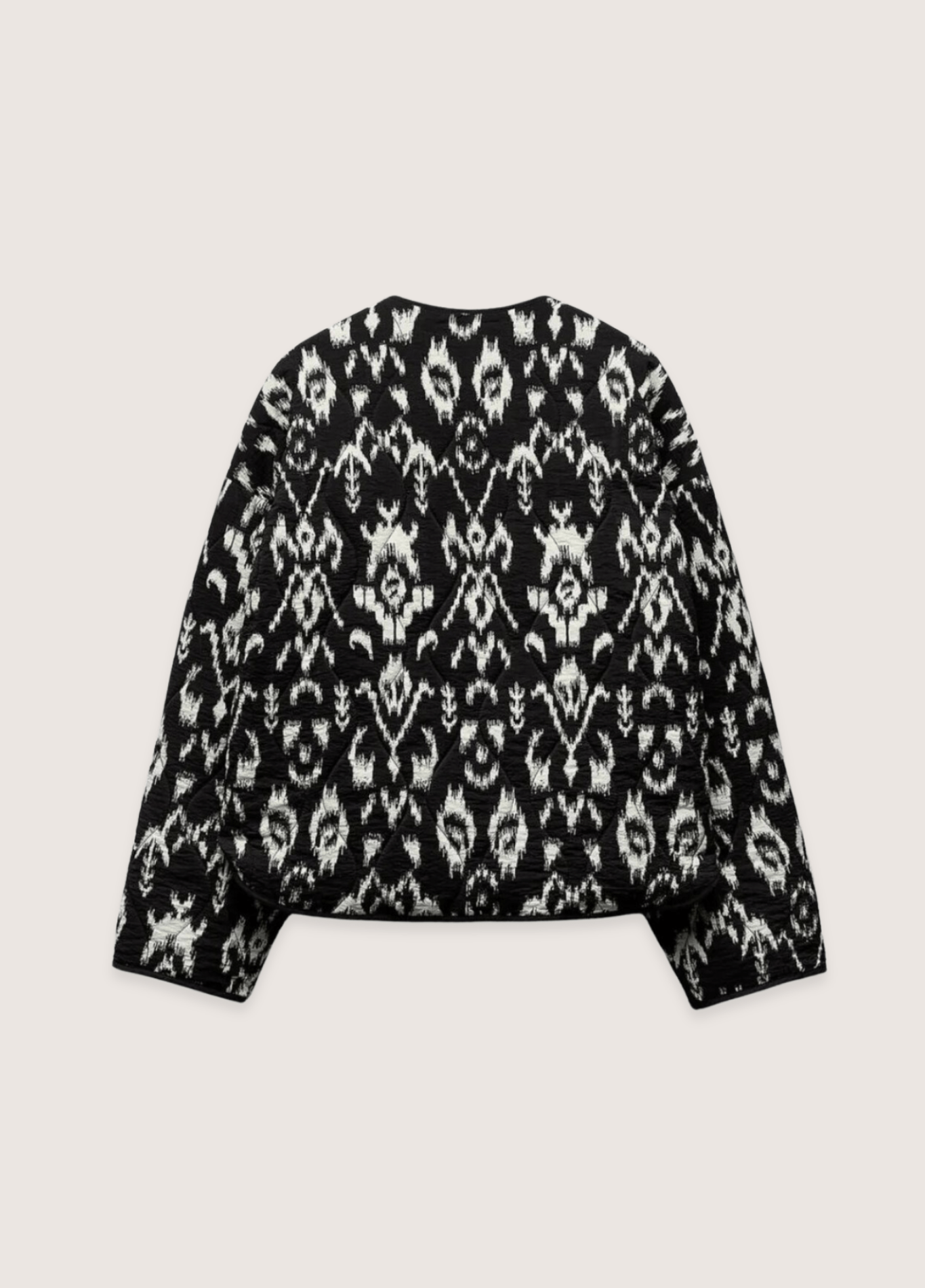 Veste kimono femme géométrique noir – Ikat