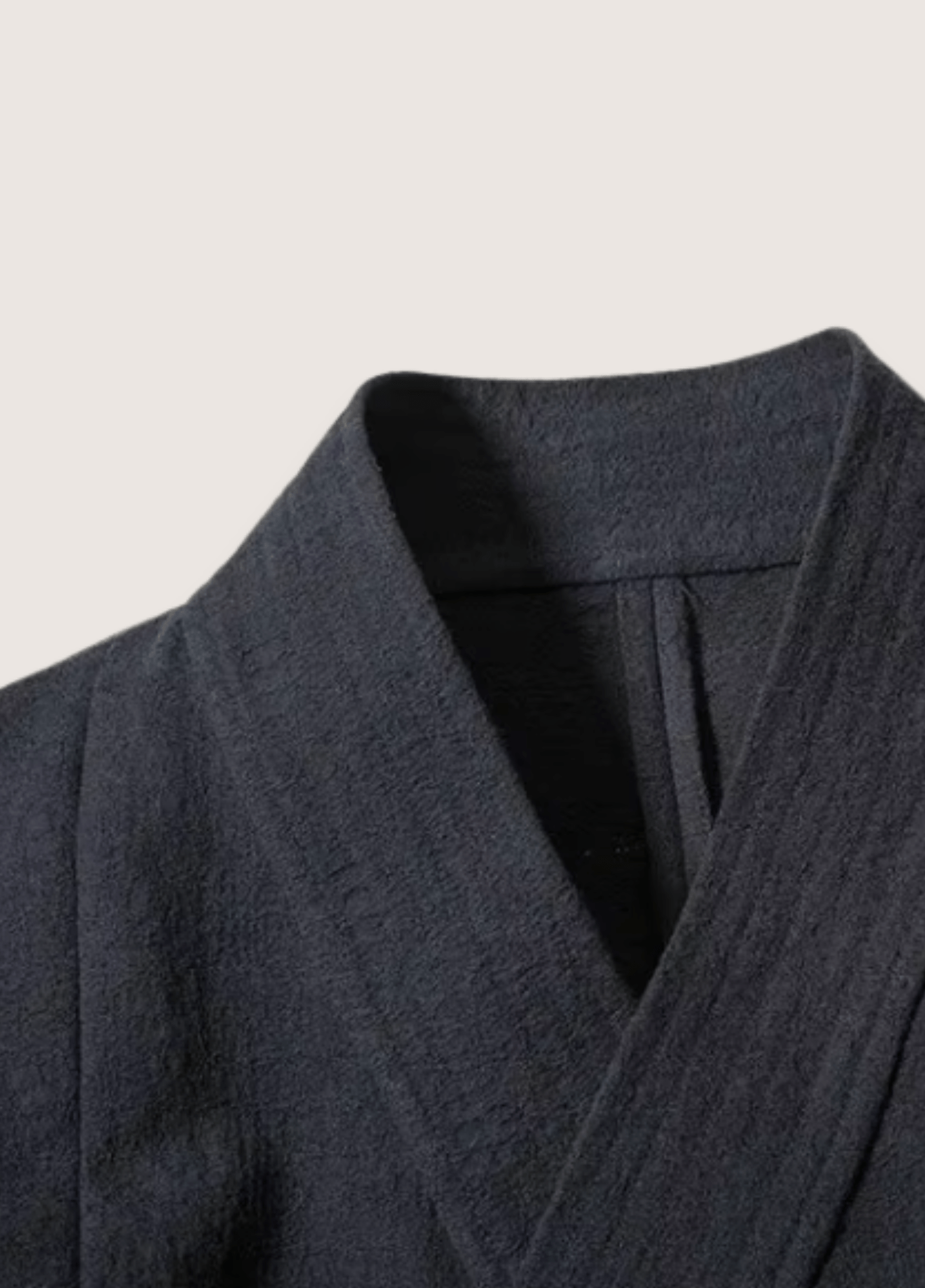 Veste kimono homme coton uni noir – Hanfu
