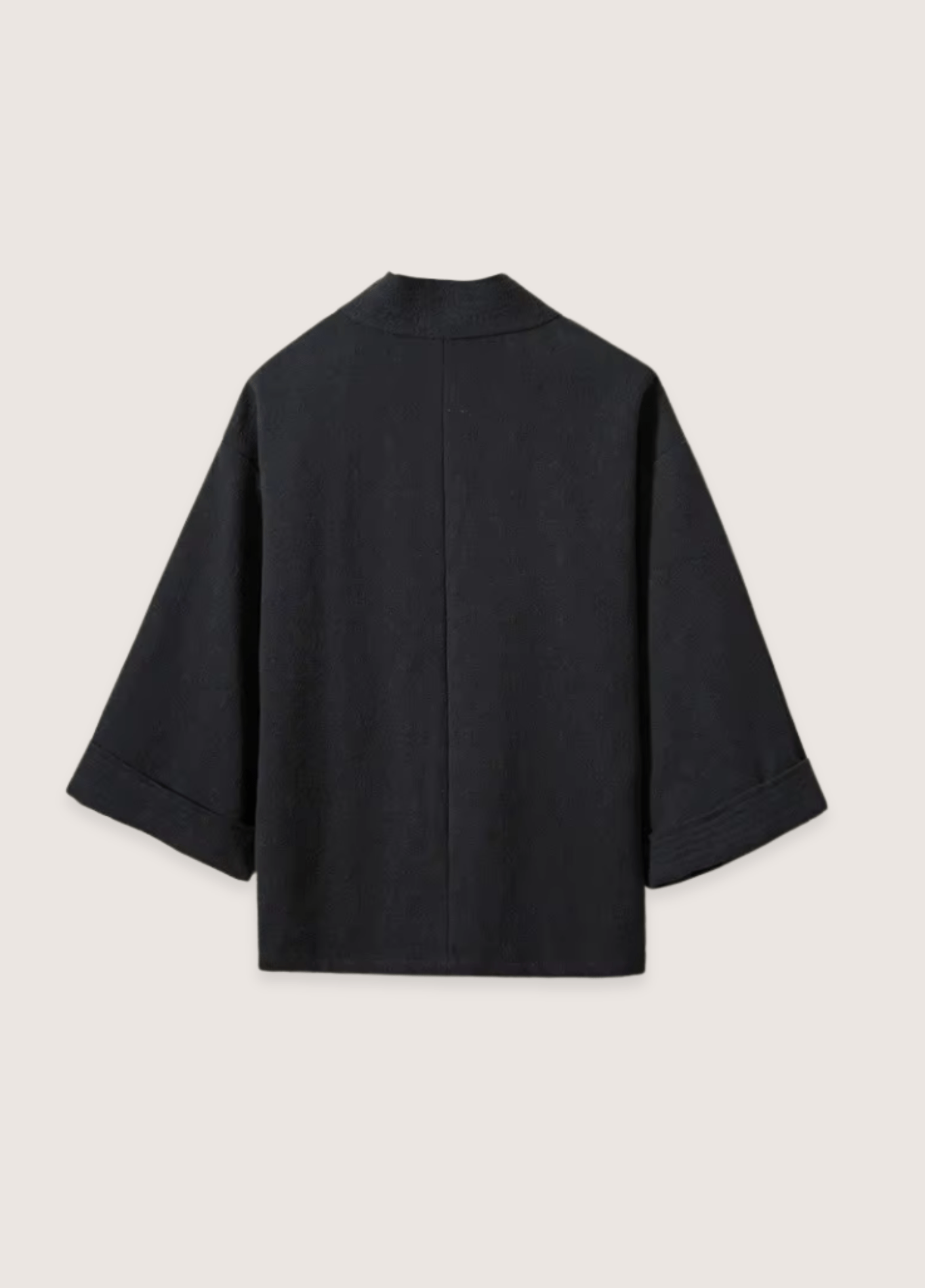 Veste kimono homme coton uni noir – Hanfu
