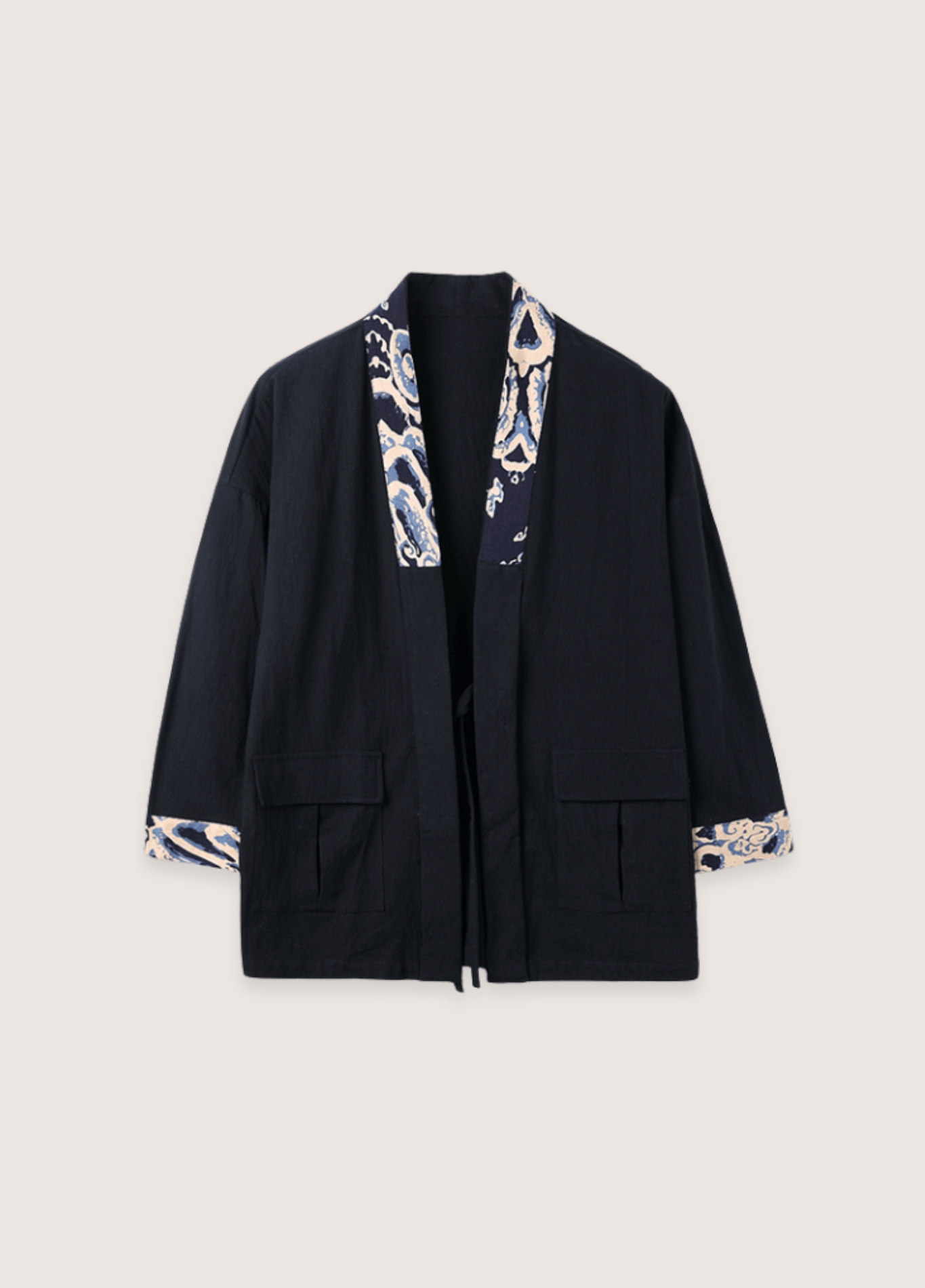 Veste kimono homme noir
