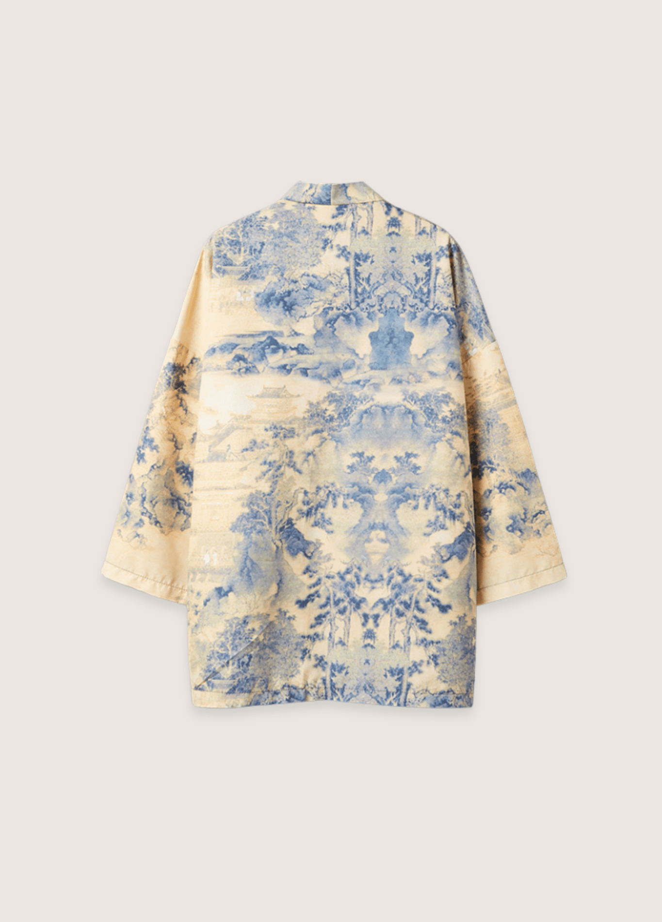 Veste kimono homme viscose jaune