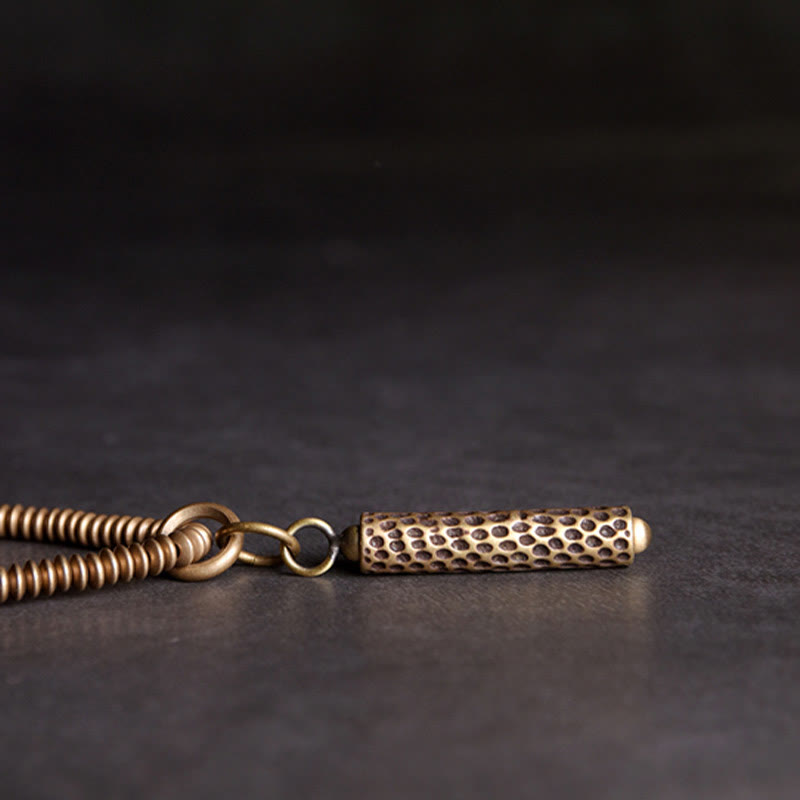ATELIER-TIBET – Bracelet Spirituel Vintage en Pierre de Lave & Cuivre